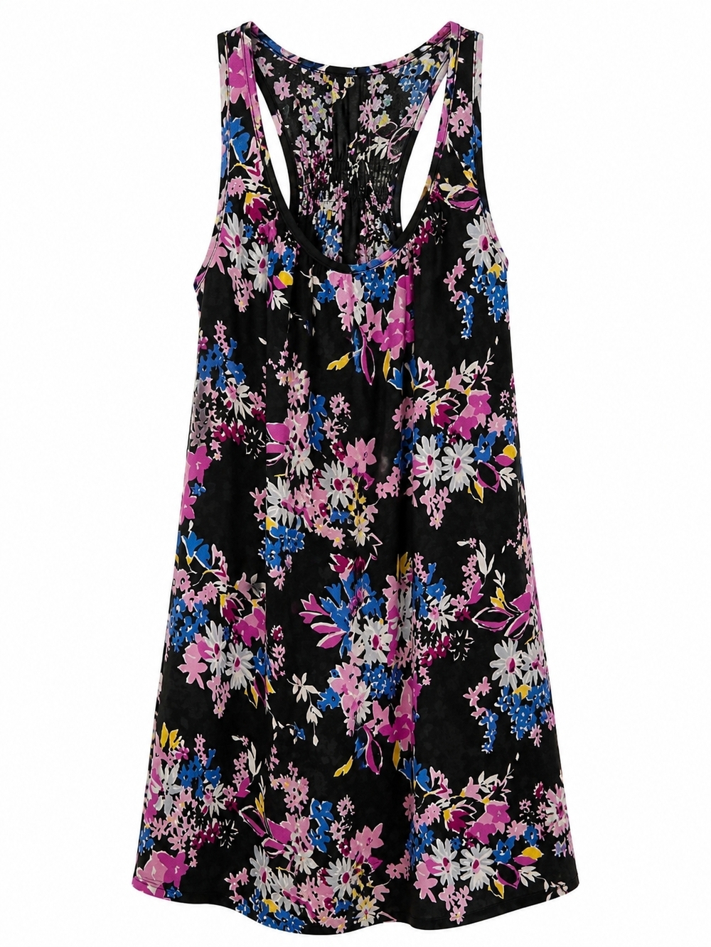 Kirra Black Floral Reversible Mini Dress